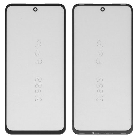 Housing Glass G+OCA PRO compatible with Motorola Moto G32, Moto G62 5G, Moto G73 XT2237, with OCA film, black 