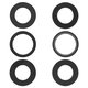 Camera Lens compatible with iPhone 15 Pro Max, (black, without frame, set 3 pcs., Original (PRC))