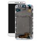 Pantalla LCD puede usarse con LG D620 G2 mini, blanco, con marco, Original (PRC)