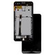 Pantalla LCD puede usarse con Asus ZenFone 5 (A500CG), ZenFone 5 (A500KL), ZenFone 5 (A501CG), negro, con marco