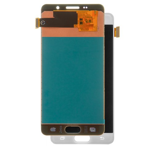 Pantalla LCD puede usarse con Samsung A510 Galaxy A5 2016 , blanco, con ajuste de brillo, Best copy, sin marco, Copy, TFT