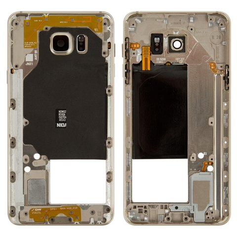 Parte media de carcasa puede usarse con Samsung N9200 Galaxy Note 5, dorada