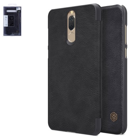 Funda Nillkin Qin leather case puede usarse con Huawei Honor 9i 2017 , Mate 10 Lite, negro, libro, plástico, cuero PU, #6902048150058
