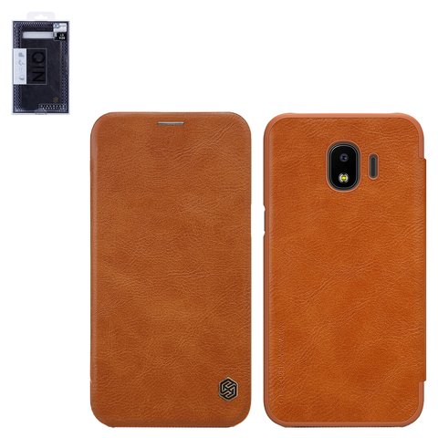 Funda Nillkin Qin leather case puede usarse con Samsung J250 Galaxy J2 2018 , marrón, libro, plástico, cuero PU, #6902048156593