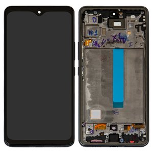 Pantalla LCD puede usarse con Samsung A536 Galaxy A53 5G, negro, ¡Atención! ¡No va a funcionar en la versión de Android 14 y posteriores!, con marco, High Copy, con borde ancho, OLED 