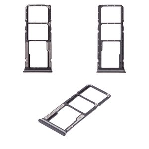 Sujetador de tarjeta SIM puede usarse con Xiaomi Poco C75, Redmi 14C 4G, Redmi A3 Pro, negro, midnight black