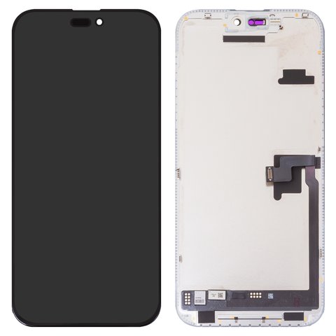 Pantalla LCD JCID puede usarse con iPhone 16 Pro Max, negro, con marco, HC, sin error, OLED  hard diagnosable