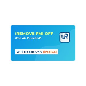 iRemove FMI OFF iPad Air 13 inch M3 solamente modelos WiFi [iPad15,5]