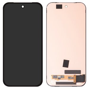Pantalla LCD puede usarse con Google Pixel 10a, negro, con marco, Original PRC , GE1GQ, GV0BP, G4H7L