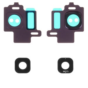 Скло камери для Samsung G950F Galaxy S8, G950FD Galaxy S8, сіре, orchid gray