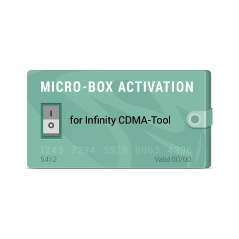 Активация Micro Box для Infinity CDMA Tool