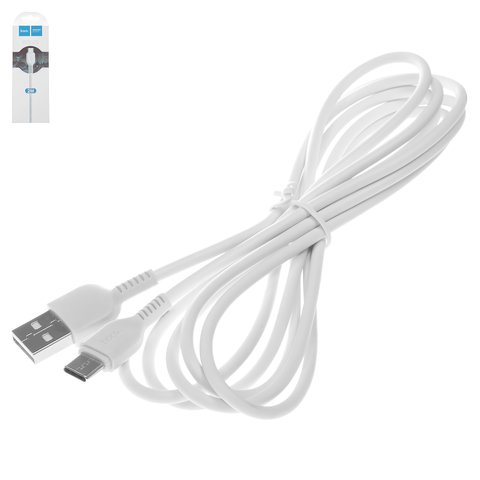USB кабель Hoco X20, USB тип C, USB тип A, 200 см, 2,4 А, белый, #6957531068914