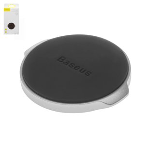 Автомобільний тримач Baseus, сріблястий, магнітний, клейка основа, #SUER C0S