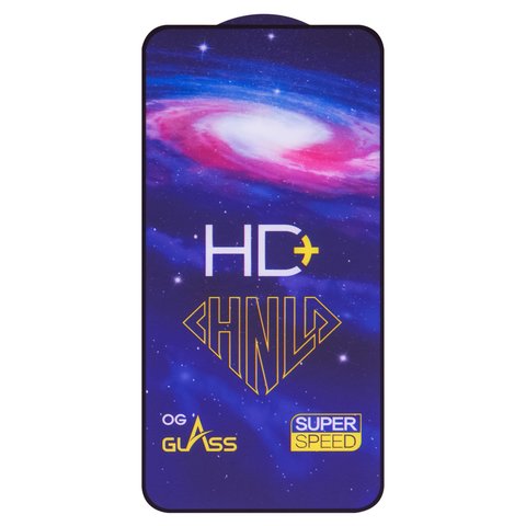 Защитное стекло All Spares для Samsung A546 Galaxy A54 5G, 0,33 мм 9H, совместимо с чехлом, Full Glue, черный, cлой клея нанесен по всей поверхности, HD+