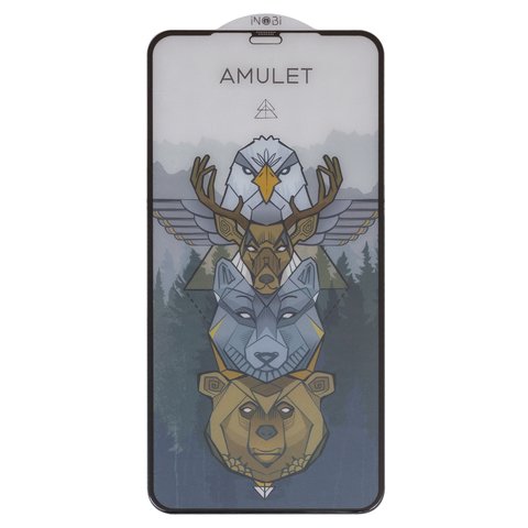 Захисне скло iNobi Amulet для Apple iPhone 11 Pro Max, iPhone XS Max, Full Glue, Anti Static, без упаковки , чорний, шар клею нанесений по всій поверхні