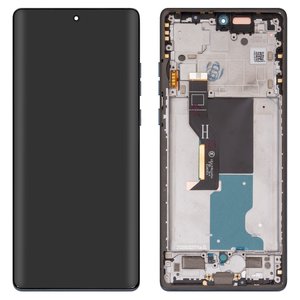 Дисплей для Motorola Edge 50 Fusion, синий, с рамкой, Original PRC , forest blue