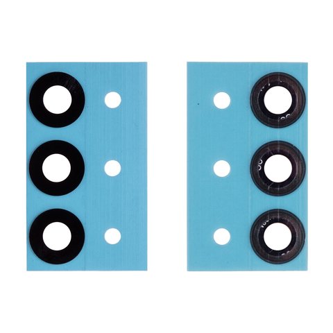 Стекло камеры для Samsung A165 Galaxy A16, A166 Galaxy A16 5G, черное, без рамки, комплект 3 шт.