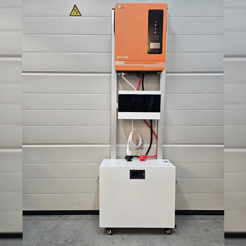 Комплект резервного питания 4200W, гибридный инвертор Anern 4,2 кВт, Аккумулятор AS 24280 LiFePO4 7,2 кВт, для подключения инвертора розетка розетка