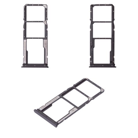 Держатель SIM карты для Xiaomi Redmi A3, Redmi A3x, черный