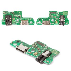Шлейф для ZTE Blade A35, Blade A55, коннектора зарядки, с компонентами, High Copy, плата зарядки