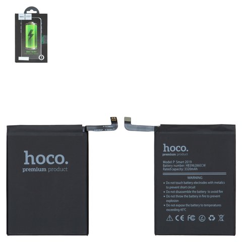 Акумулятор Hoco HB396286ECW для Huawei Honor 10 Lite, P Smart 2019 , Li ion, 3,85 B, 3320 мАг