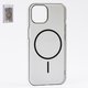 Чехол Fully-PC MagSafe для iPhone 14, черный, прозрачный, магнитный, пластик