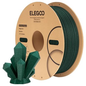 Филамент для 3D принтера ELEGOO PLA Sparkle Green, 1 кг
