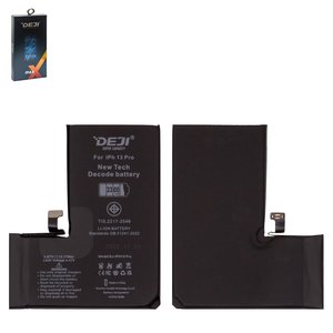 Аккумулятор Deji для Apple iPhone 13 Pro, Li ion, 3,87 B, 3300 мАч, повышенная ёмкость, без ошибки, decode battery