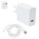 Сетевое зарядное устройство для Apple, 120 Вт, Quick Charge, белый, с USB кабелем тип-C, 1 порт, service pack box