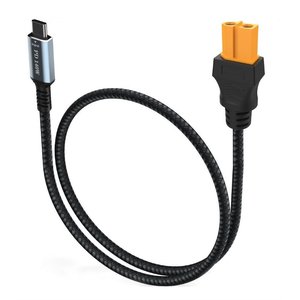 Перехідник, 50 см, USB тип C, 2 XT60 "мама", 140W