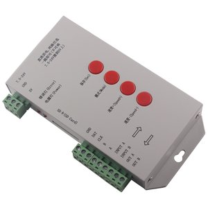 Контроллер RGB T-1000S (с поддержкой DMX 512, WS2811, WS2801, WS2812B, 15 A, SD-карта) Контроллер RGB T-1000S (с поддержкой DMX 512, WS2811, WS2801, WS2812B, 15 A, SD-карта)