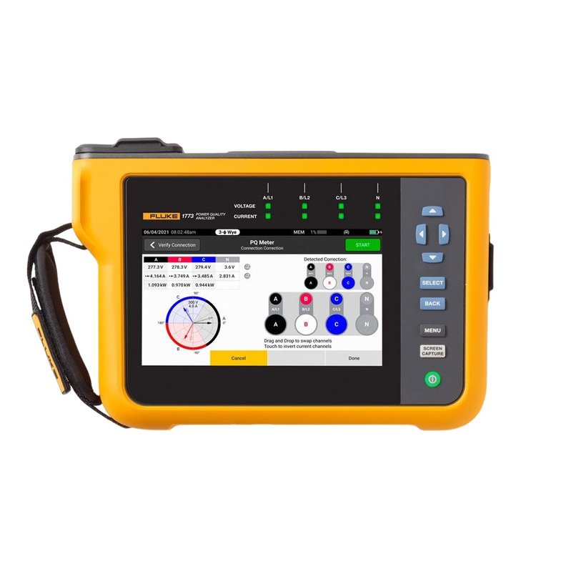 Аналізатор якості електроенергії Fluke 1773/BASIC (5272757) Зображення 1