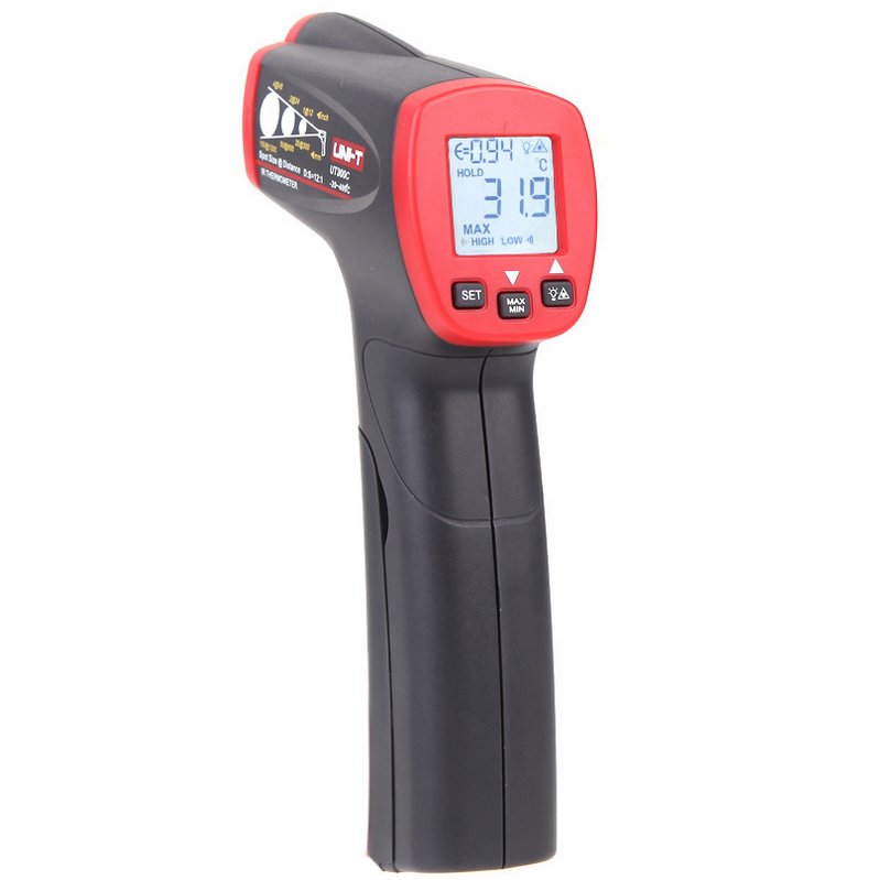 50~800°C Non-contact Infrared Thermometer Humidity Meter Pyrometer Kit Digital 
